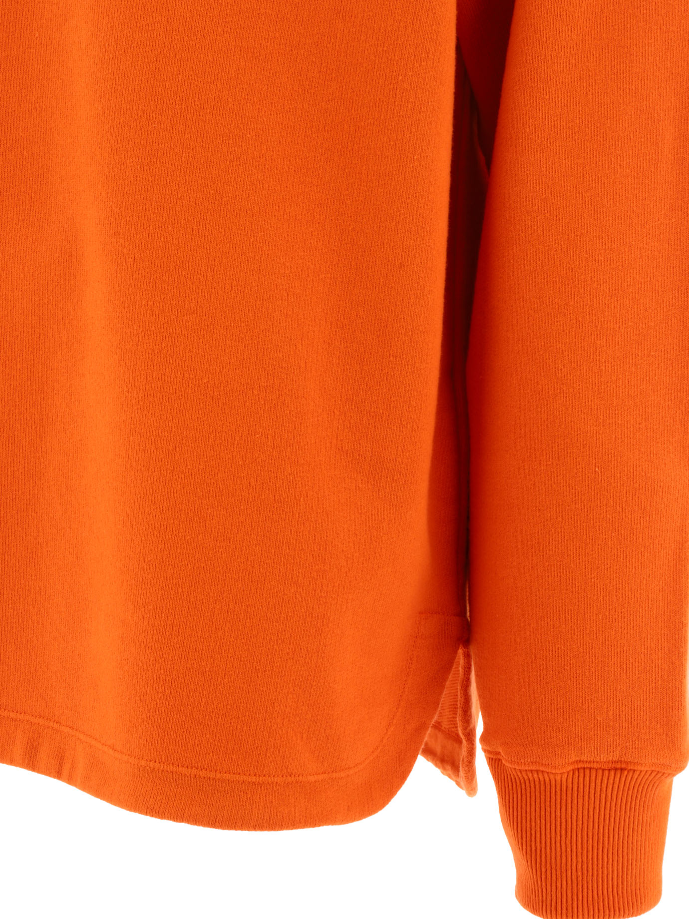 STONE ISLAND Orange Sweatshirt with printed logo